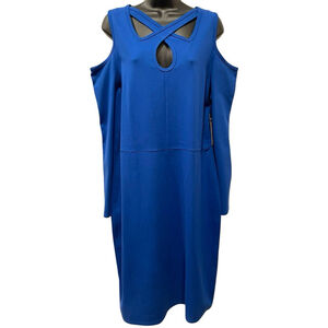 Bold Elements Cut to Curve Womens Size XL Cold Shoulder Cut Out Dress Sheath NWT